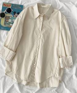 Camisa de Manga Larga para Mujer, Color Rosa, con Botones al Frente, Ecológica, Estilo Vintage, Corte Regular, Protección Solar, Primavera-Verano 2025, Venta al Por Mayor - Product Image 2