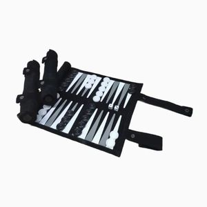 New Design Customized Luxury PU Leather <b>Backgammon</b> Roll Up Checkers Set Travel <b>Backgammon</b> Roll Chess Game - Product Image 6