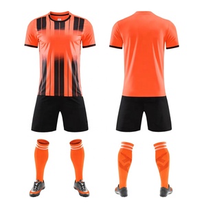 Personnalisation de maillots de football de haute qualité avec impression par transfert thermique, numéros d'équipe, nom d'équipe sur le devant, 220g, coupe courte, été, séchage rapide - Product Image 3