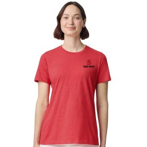 Camiseta de Manga Corta con Cuello Redondo para Mujer, Camiseta Informal de Algodón, Logotipo Personalizado, Top en Blanco, Fabricante de Ropa al por Mayor, OEM ODM - Product Image 1