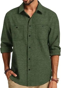 เสื้อเชิ้ตผู้ชายคุณภาพพรีเมียมสไตล์โกธิค กระดุมแถวเดียว ทรงเข้ารูป แขนยาว ลายพิมพ์เรียบ ระบายอากาศได้ดี เป็นมิตรกับสิ่งแวดล้อม ผ้าฝ้าย 100% - Product Image 5