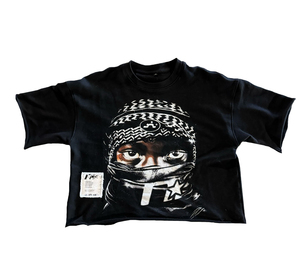 เสื้อยืดสตรีทแวร์ผู้ชายสไตล์ใหม่ คุณภาพสูง ผ้าฝ้ายวินเทจ พิมพ์ลายกราฟิก ทรงบ็อกซี่ ตัดสั้น แต่งคริสตัล ระบายอากาศได้ดี - Product Image 6