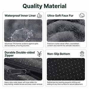 Lit orthopédique pour <span class=keywords><strong>chien</strong></span> sur mesure, écologique, avec housse amovible et lavable pour grands chiens, matelas pour animaux de compagnie XL - Product Image 3