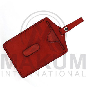 Custom Luxury Leather Durable Luggage <b>Tags</b> Genuine Leather Luxury Luggage Bag <b>Tag</b> for <b>Suitcases</b> - Product Image 2