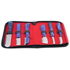 Kit de Cuchillos para Peluquería Canina, Acero Inoxidable, Mango de Madera, Herramientas para Perros, Gatos, Caballos, Adelgazamiento de Pelo, Eliminación y Moldeado de Pelaje - Product Image 1
