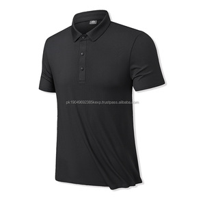 Polo de Verano para Hombre, Anti-Pilling, de Seda Helada, Transpirable, de Punto, Holgado, Liso, Informal, Deportivo, de Negocios, con Estilo de Canalé - Product Image 6