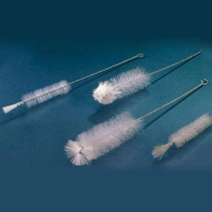 Brosse de nettoyage professionnelle pour flacons OEM internationale DD, personnalisable, avec manche en plastique flexible, conçue pour les fournitures de laboratoire et la chimie - Product Image 2
