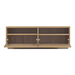 RUR35 Moderno Soporte de TV de MDF con Almacenamiento para Muebles de Sala de Estar, Diseño Minimalista de Montaje en Suelo - Product Image 4