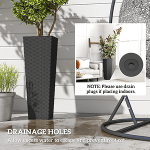 Juego de 2 Macetas de Plástico para Cultivar y Exhibir tus Plantas y Flores Favoritas - Product Image 6