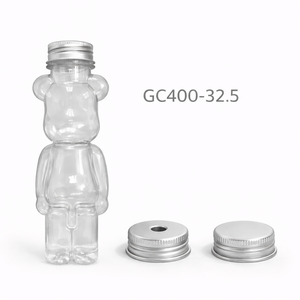 Botella de Plástico PET de 400 ml con Tapa de Rosca y Etiqueta Serigrafiada para Té con Leche, Té de Burbujas y Bebidas, Exportación a Asia, Europa y América - Product Image 1