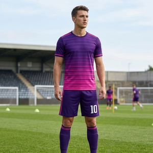 Uniforme de Fútbol de Diseño Moderno con Logotipo Personalizado, Nombre del Equipo, Uniforme de Fútbol Profesional para Hombre - Product Image 4