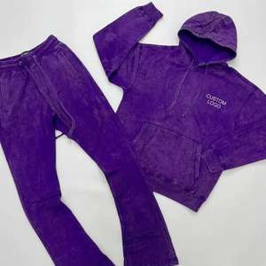 Conjunto Deportivo de Verano 2026, Estilo Moderno, Alta Calidad, Transpirable, con Capucha, para Entrenamiento, con Logotipo Personalizado, Pantalones Acampanados para Hombre - Product Image 2