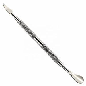 Pousse-cuticules double tête en acier inoxydable réutilisable Morje Surgical, outil professionnel pour la manucure - Product Image 3