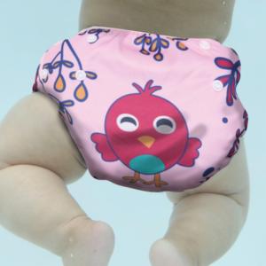 Couche-culotte de bain réutilisable/conception d'oiseau de costume de bain - Product Image 1