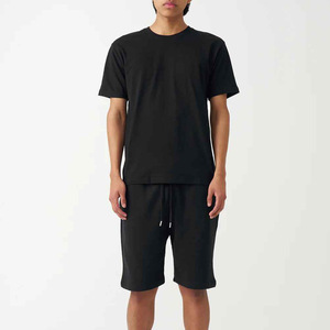 Best Men's Summer Shorts <b>Set</b> Eco-Friendly Lightweight Terry Fabric Hip Hop Style Solid Online Sale Printed Top - Product Image 1