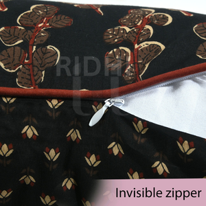 Ridhi nouveaux coussins noirs de minuit pour la décoration intérieure housses de coussin en coton pour oreillers de canapé décoratifs pour le salon - Product Image 5