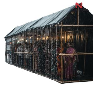 Lona de Algodón Encerada Impermeable para Refugio contra la Lluvia, Lona Impresa para Cubierta de Lluvia - Product Image 1