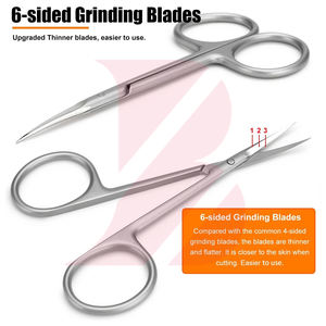 Ciseaux à cuticules en acier inoxydable de qualité supérieure, fabriqués au Pakistan, dernier modèle 2026, outil de soin des ongles de qualité professionnelle - Product Image 3