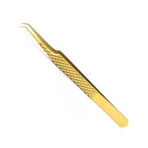 Pince à cils Deep Purple, professionnelle, courbée, pour extensions de cils volume, haute précision, équipement pour artistes. - Product Image 4