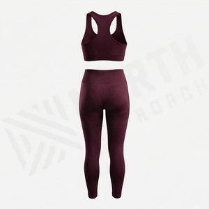 Leggings de yoga sans couture pour femme, personnalisables avec logo, de qualité supérieure, pour la gym, l'entraînement, le fitness, les activités sportives et les vêtements de sport. - Product Image 2