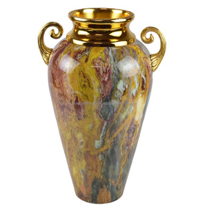Jarrón de flor real múltiple, diseño de acabado de colores, decoración de suelo para interiores, oficina y sala de estar, florero de Metal - Product Image 4