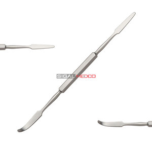 Dissecteur à double extrémité à bout arrondi 190 mm, écarteur périostal à double extrémité, grattoir osseux chirurgical en acier inoxydable, orthopédique, dentaire - Product Image 1