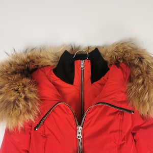 Veste matelassée d'hiver chaude à capuche zippée pour femme, coupe courte personnalisée, décontractée, coupe-vent avec col en fourrure - Product Image 3