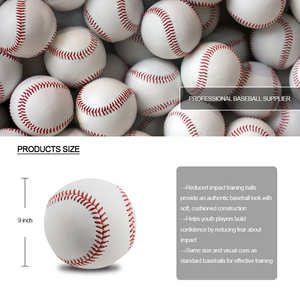 Pelota de Béisbol Suave de Diseño Nuevo y Tamaño Personalizado, con Logotipo Personalizado, para Entrenamiento y Liga, Producción de Fábrica al por Mayor de Alta Calidad - Product Image 3