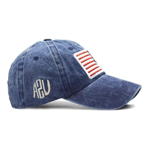 Gorra de Béisbol de Mezclilla Bordada con la Bandera de EE. UU., Unisex, Ajustable, de 6 Paneles, Estilo Casual de Algodón para Adultos - Product Image 3