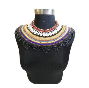Tradebyd Premium bordado collar joyería hecha a mano Boho Chic boda y fiesta desgaste collar - Product Image 1
