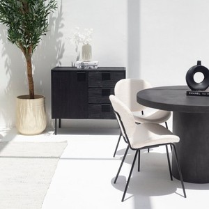 Buffet à 3 tiroirs et 1 porte Vandana Arista Stellar Black pour des intérieurs modernes et élégants - Product Image 5