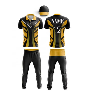 2025 New RAZERS IMPEX Sublimation Digital Printing Black Regular Cricket Jersey Stand Collar Full Sleeves Pattern 100% Polyester - Product Image 6