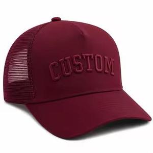 Custom Two Tone Baseball Cap Trucker 5 Panel Sport Trucker <b>Hats</b> With Rope Classic Caps with Custom logo and Design classic - Product Image 1