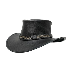 Sombrero de Vaquero Occidental de Ala Ancha Unisex de Fieltro con Banda para Viajes y Fiestas al Aire Libre - Product Image 4