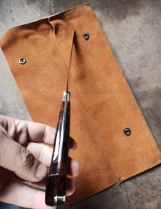 Nuevo Cuchillo Utilitario de Acero Damasco y Cobre para Bricolaje - Precisión Premium para Cortar Jamón/Pechuga/Pan en Camping y Caza - Product Image 4