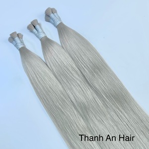 Extensions de cheveux naturels vierges Remy vietnamiens de haute qualité à 100 %, lisses, en vrac, double trame, très soyeux, 100 g - Product Image 1