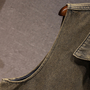 Breathable Winter Casual <b>Denim</b> Vest Men's <b>Sleeveless</b> <b>Jacket</b> Outerwear Fashion Ripped Cotton Jean Vests Oem Customizable V-neck - Product Image 6