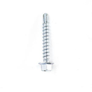 Tornillos autorroscantes de cabeza hexagonal con punta TEK de la marca PDC, clase 4.8 6.8, rosca gruesa, acero al carbono cincado, en pulgadas - Product Image 5