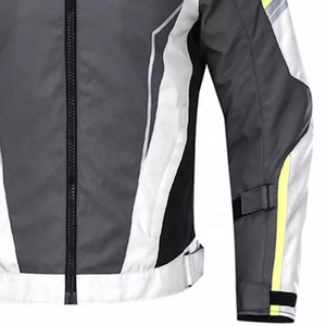 Chaqueta de Motocicleta SA.PRO para Hombre, Manga Larga, Cordura, Impermeable, Transpirable, con Bloques de Color, Resistente al Viento, Gris, Blanco, Amarillo, Logotipo Frontal - Product Image 5