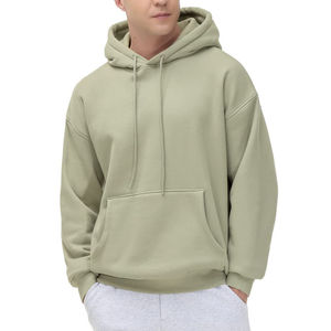 New Arrival Men's Zipper-Up Hoodie 280-520 GSM <b>Thick</b> <b>Fleece</b> Winterwear Oversized Street Style Eco-Friendly 100% Cotton Hip Hop - Product Image 2