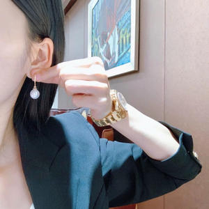 Pendientes de Perlas Naturales de Treasure Home Jewelry, Plata de Ley S925, 6-9 mm, Accesorio Básico Impecable para Bodas - Product Image 4