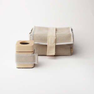 Top Design <b>Cream</b> Color Bamboo Incense Burner with Fabric <b>Wrap</b> Hand-made Aromatic Diffuser All-Season Use - Product Image 3