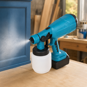 <span class=keywords><strong>Pistolet</strong></span> de pulvérisation électrique sans fil HVLP 800W 21V, 800ml, rechargeable, pour meubles, murs et clôtures DIY - Product Image 6