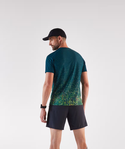 Men's Short Sleeve Sublimation Printed T-<b>Shirt</b> Regular Fit O-Neck Quick Dry Sporty Design Multi Color Pattern <b>Polyester</b> T-<b>shirts</b> - Product Image 2