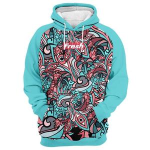 Sudadera con Capucha y Cremallera para Hombre, Diseño Estampado de Verano, Sublimación en Poliéster, Tejido de Punto, Impresión a Todo Color - Product Image 3