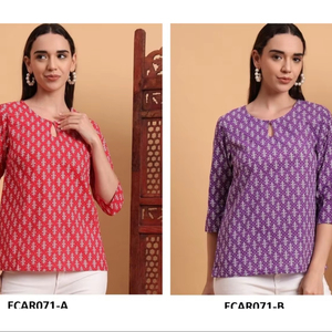 Kurti indien en coton rayonne élégant et sans effort, idéal pour les vêtements quotidiens pour femmes avec confort et style au prix d'usine - Product Image 3