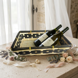 Panier-cadeau en bambou de couleur naturelle, économique, écologique, pour paniers-cadeaux, vente en gros - Product Image 3