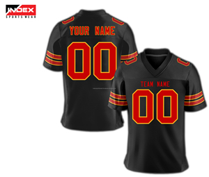 Camisetas de fútbol americano hechas a medida, conjunto de ropa deportiva de poliéster transpirable, diseño al por mayor, OEM personalizable - Product Image 6