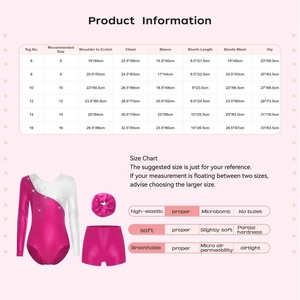 ชุดเต้นรำบอลรูมสำหรับเด็กผู้หญิงอายุ 6-16 ปี ชุดยิมนาสติก ชุดสเก็ตลีลา ชุดเลโอตาร์ดสีเมทัลลิกพร้อมกางเกงขาสั้น สำหรับการแข่งขันและการแสดงบนเวที - Product Image 6