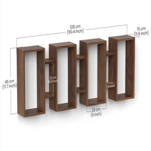 Étagère murale polyvalente Steda, étagère ouverte pour décoration murale, étagères de rangement, organisateur de rangements. - Product Image 3